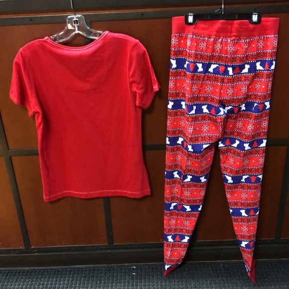 Women’s Cotton Short Sleeve Two Piece Set - Picture 2 of 5